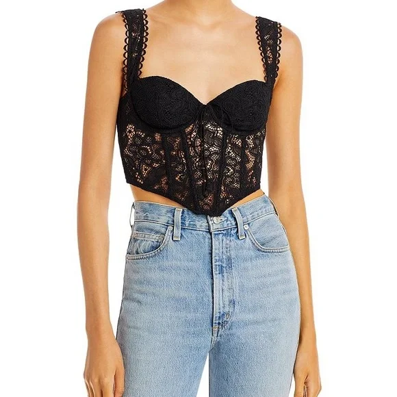 For love and Lemons Sammie black lace corset - Picture 1 of 2